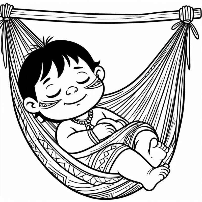 Desenho de Indigena Desenho Colorir Imprimir 25