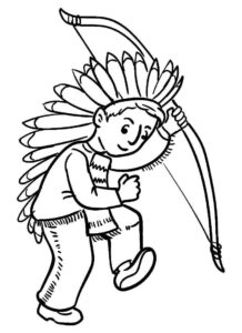 Desenho de Indigena Desenho Colorir Imprimir 29