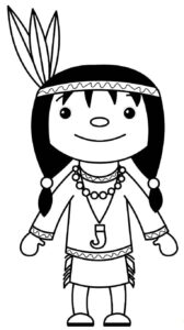 Desenho de Indigena Desenho Colorir Imprimir 30