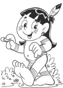 Desenho de Indigena Desenho Colorir Imprimir 35