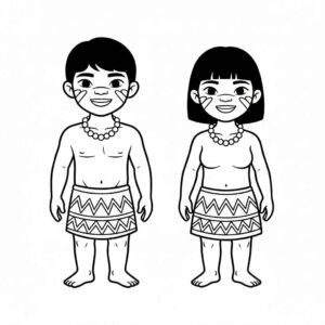 Desenho de Indigena Desenho Colorir Imprimir 39