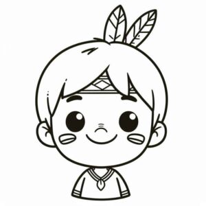 Desenho de Indigena Desenho Colorir Imprimir 47