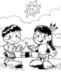 Desenho de Indigena Desenho Colorir Imprimir 50