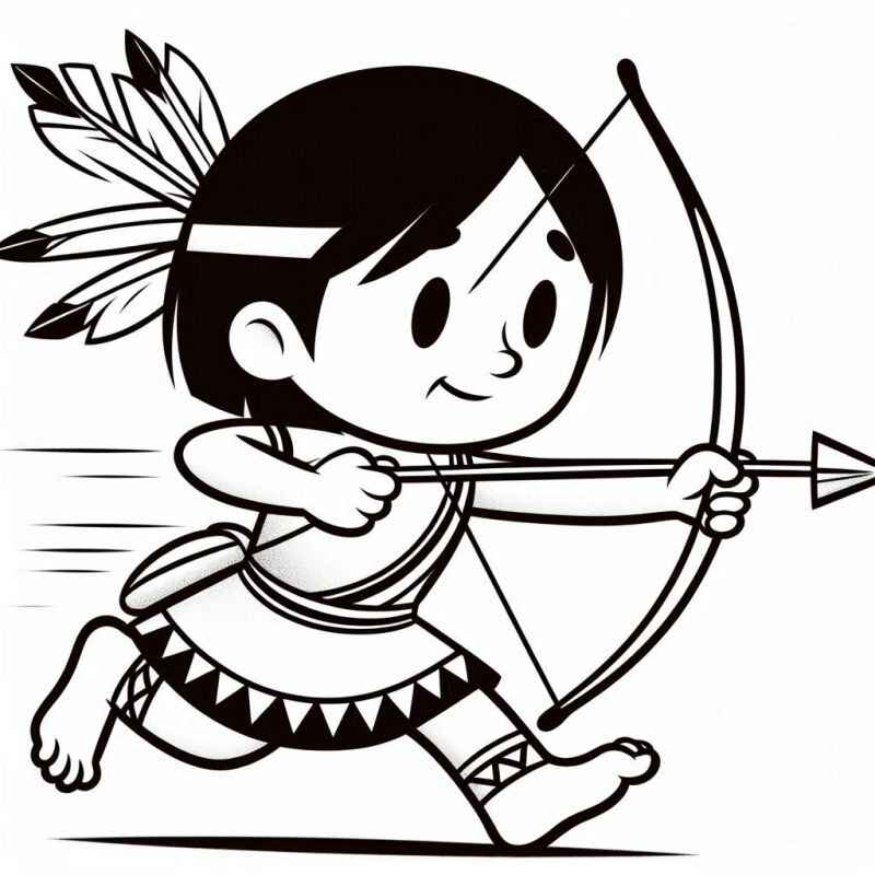 Desenho de Indigena Desenho Colorir Imprimir 51