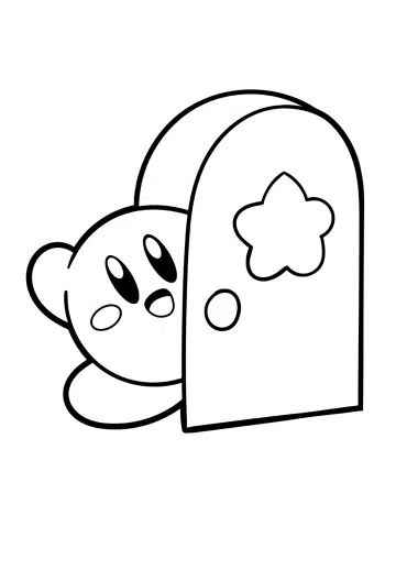Desenho de Kirby Desenho Colorir Imprimir 01
