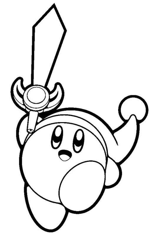 Desenho de Kirby Desenho Colorir Imprimir 04