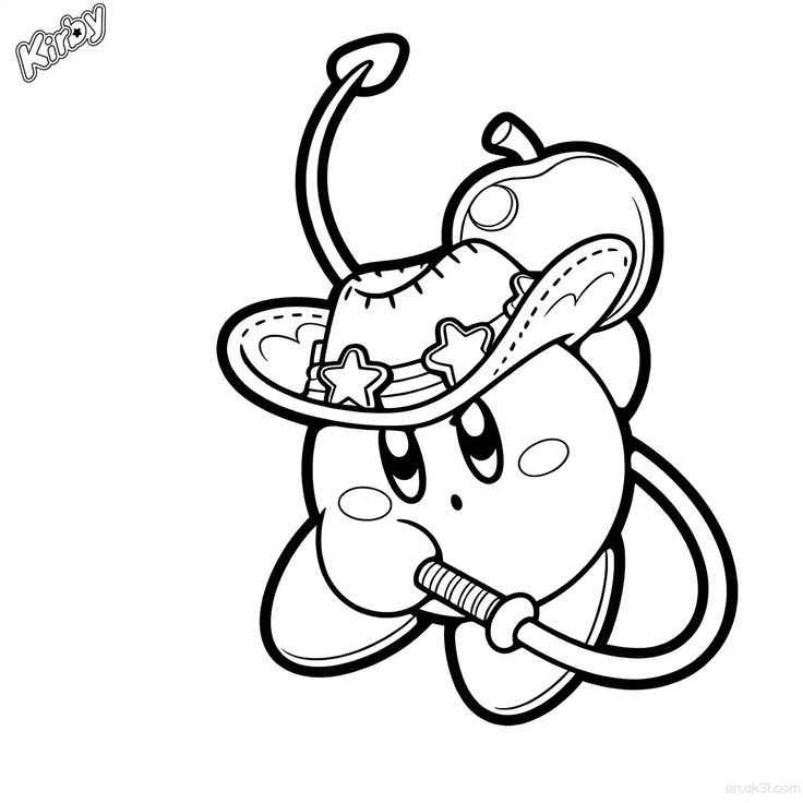 Desenho de Kirby Desenho Colorir Imprimir 06