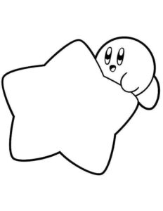 Desenho de Kirby Desenho Colorir Imprimir 07