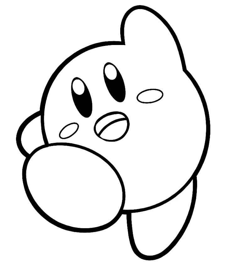 Desenho de Kirby Desenho Colorir Imprimir 08