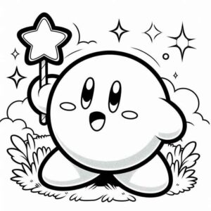 Desenho de Kirby Desenho Colorir Imprimir 13