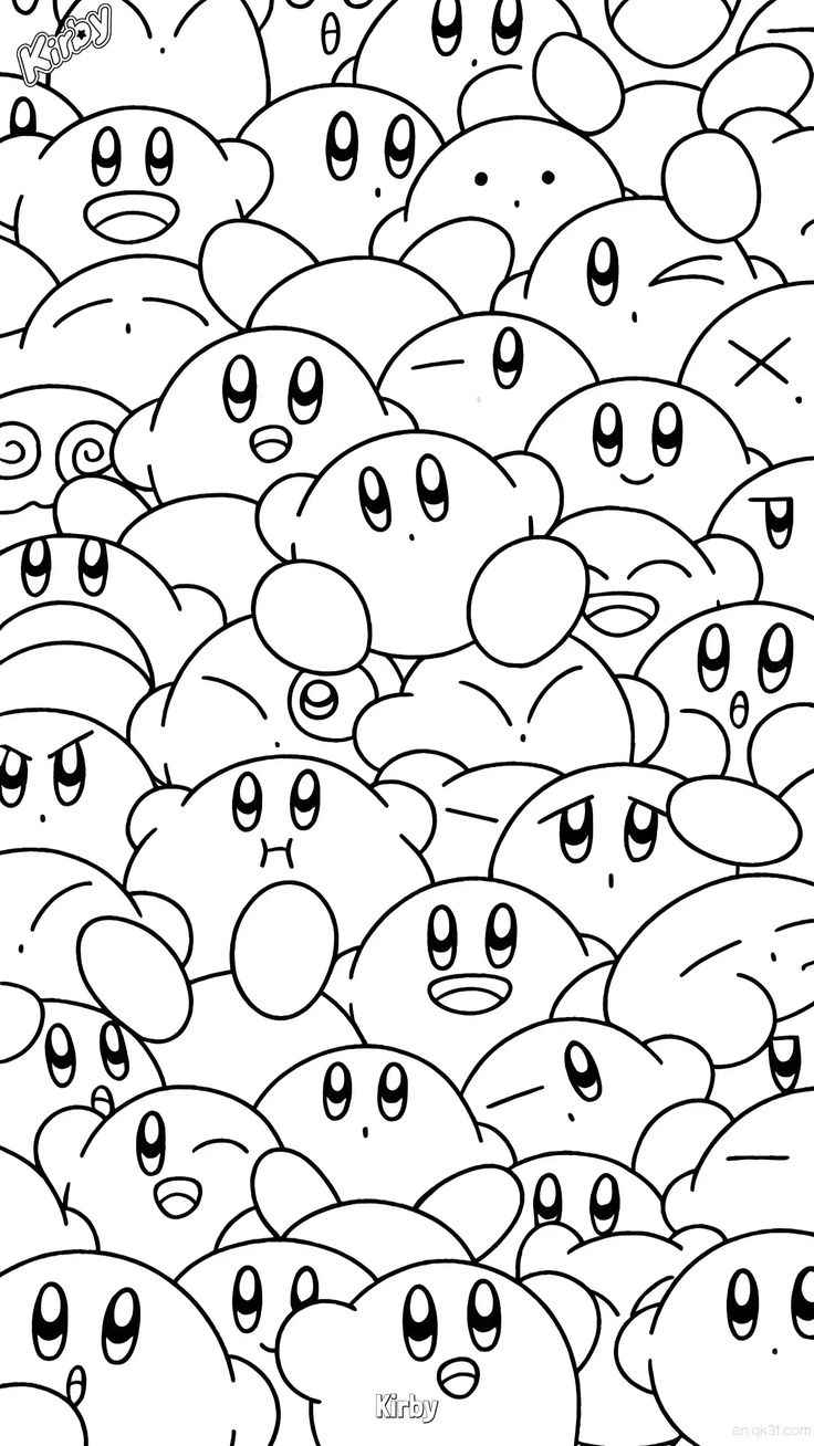Desenho de Kirby Desenho Colorir Imprimir 15