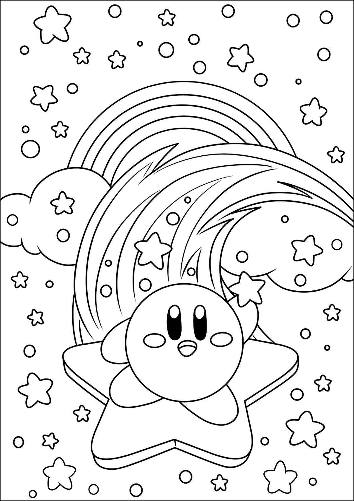 Desenho de Kirby Desenho Colorir Imprimir 19