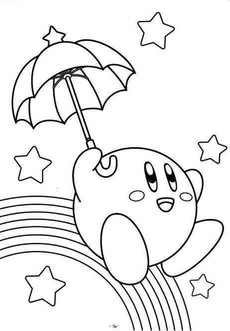 Desenho de Kirby Desenho Colorir Imprimir 22