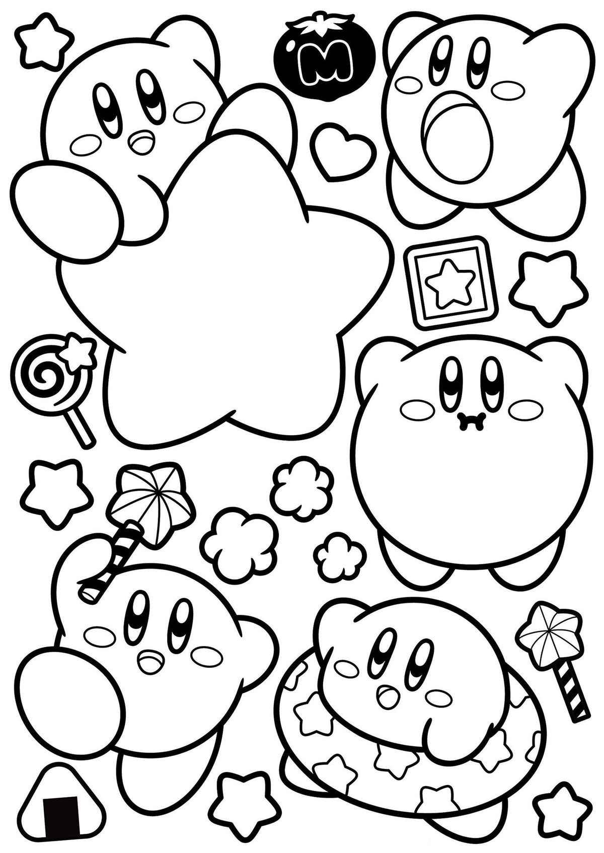 Desenho de Kirby Desenho Colorir Imprimir 25