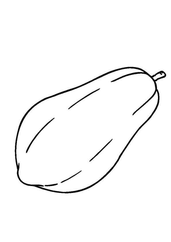 Desenho de Mamão Desenho Colorir Imprimir 06
