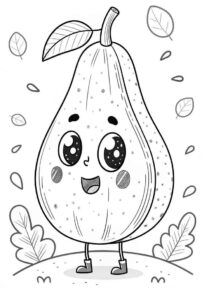 Desenho de Mamão Desenho Colorir Imprimir 07