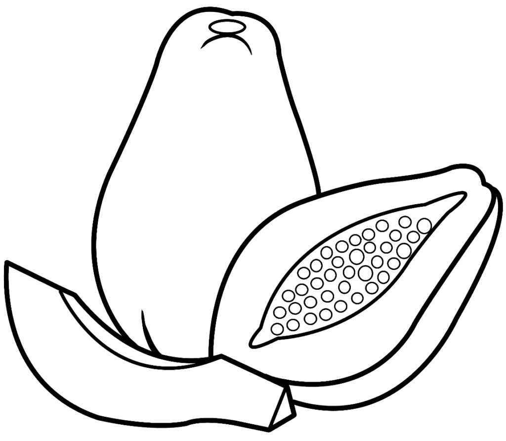 Desenho de Mamão Desenho Colorir Imprimir 15