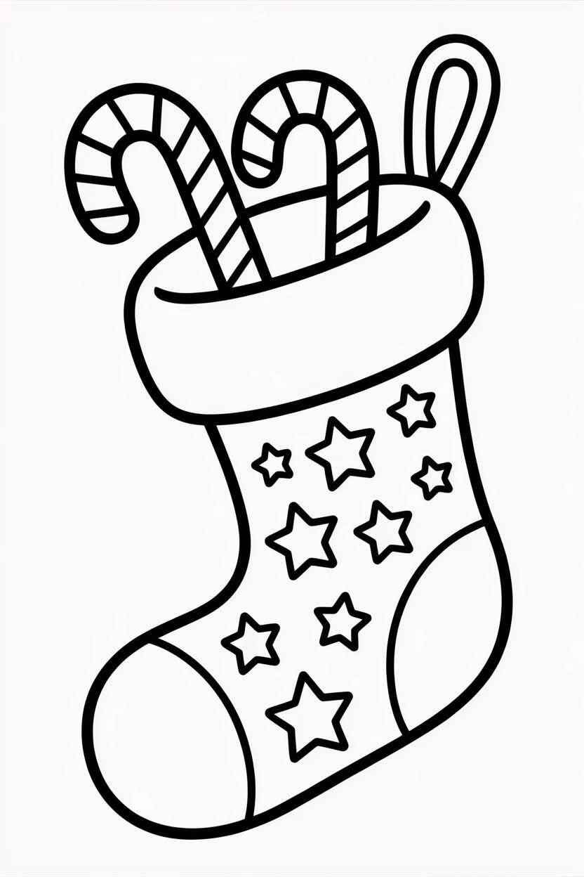 Desenho de Meia De Natal Desenho Colorir Imprimir 10