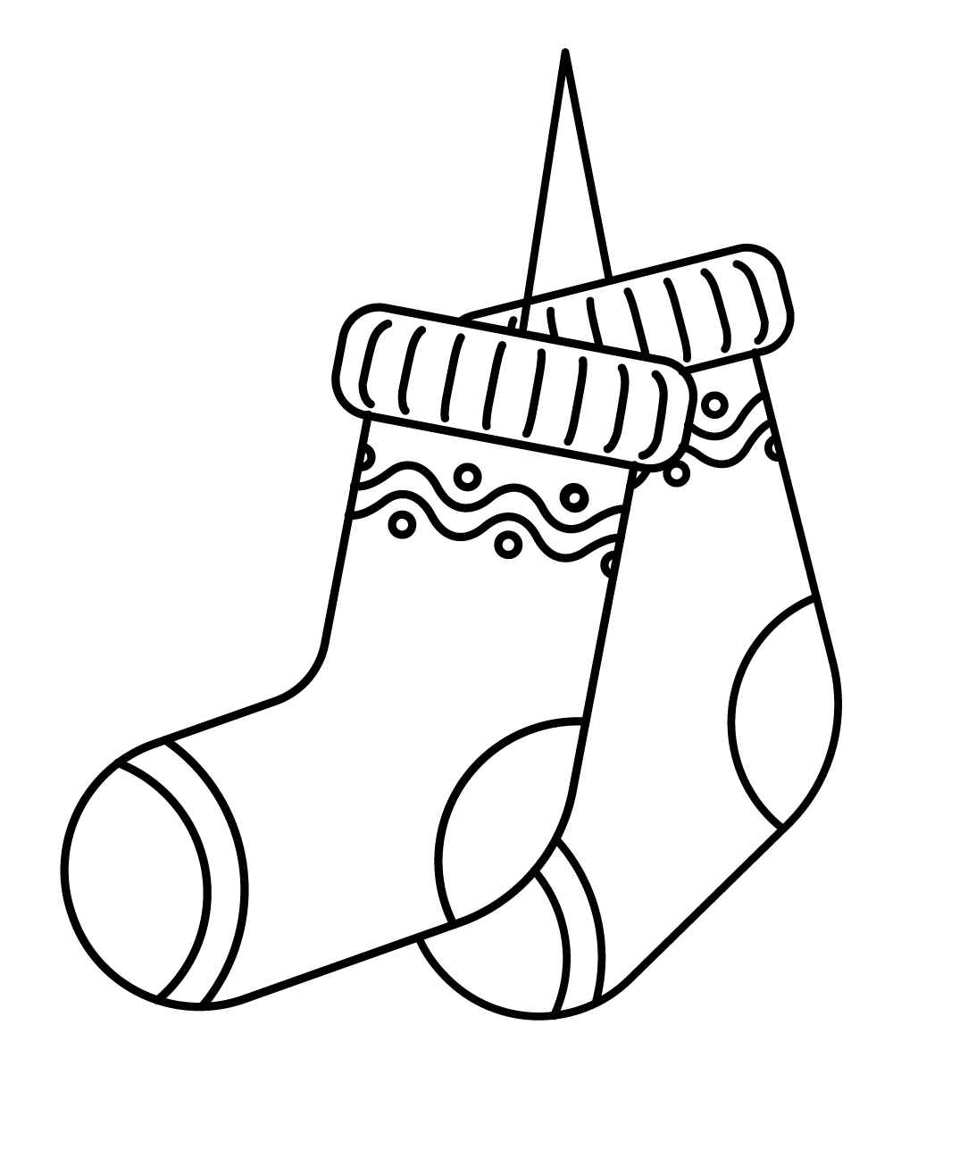 Desenho de Meia De Natal Desenho Colorir Imprimir 12 (2)