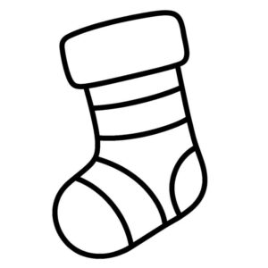 Desenho de Meia De Natal Desenho Colorir Imprimir 15