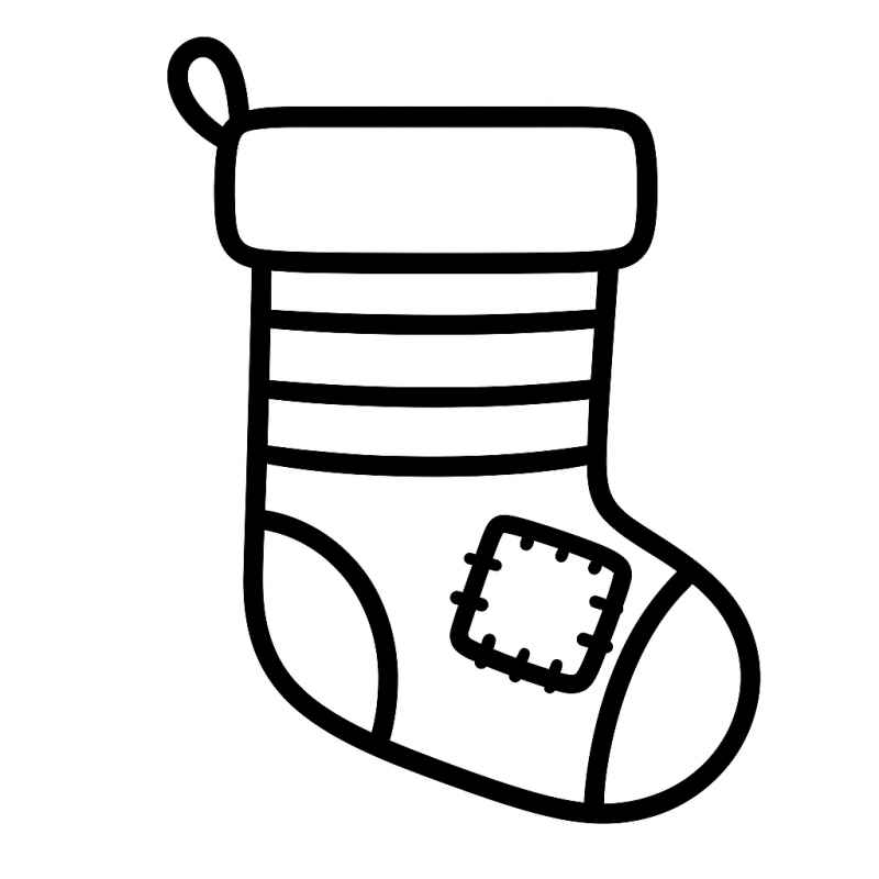 Desenho de Meia De Natal Desenho Colorir Imprimir 20