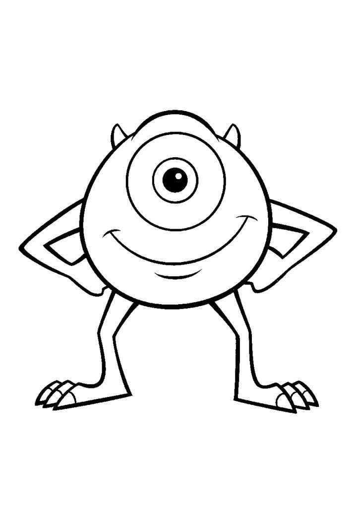 Desenho de Monstros Sa Desenho Colorir Imprimir 03