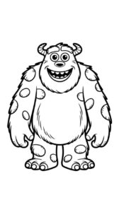 Desenho de Monstros Sa Desenho Colorir Imprimir 05