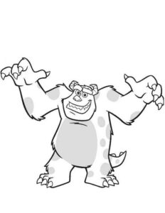 Desenho de Monstros Sa Desenho Colorir Imprimir 10