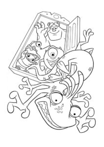 Desenho de Monstros Sa Desenho Colorir Imprimir 11