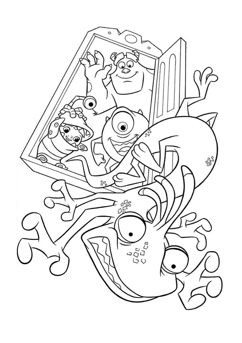 Desenho de Monstros Sa Desenho Colorir Imprimir 11