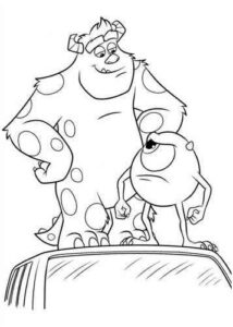 Desenho de Monstros Sa Desenho Colorir Imprimir 13