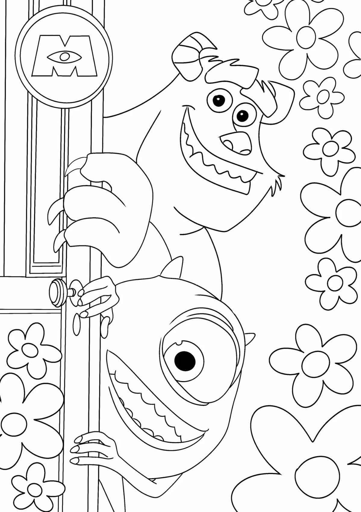 Desenho de Monstros Sa Desenho Colorir Imprimir 14