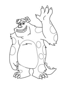 Desenho de Monstros Sa Desenho Colorir Imprimir 17