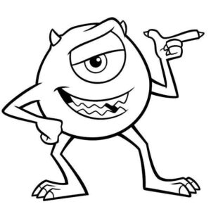 Desenho de Monstros Sa Desenho Colorir Imprimir 23