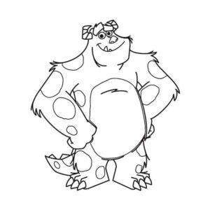 Desenho de Monstros Sa Desenho Colorir Imprimir 24