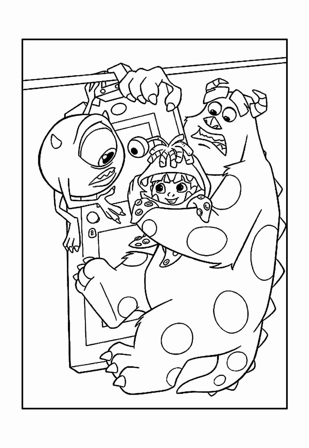 Desenho de Monstros Sa Desenho Colorir Imprimir 26