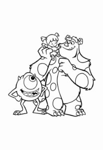 Desenho de Monstros Sa Desenho Colorir Imprimir 28