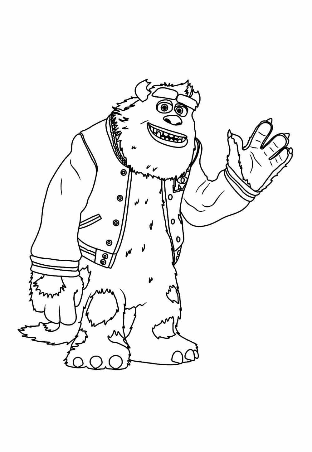 Desenho de Monstros Sa Desenho Colorir Imprimir 29