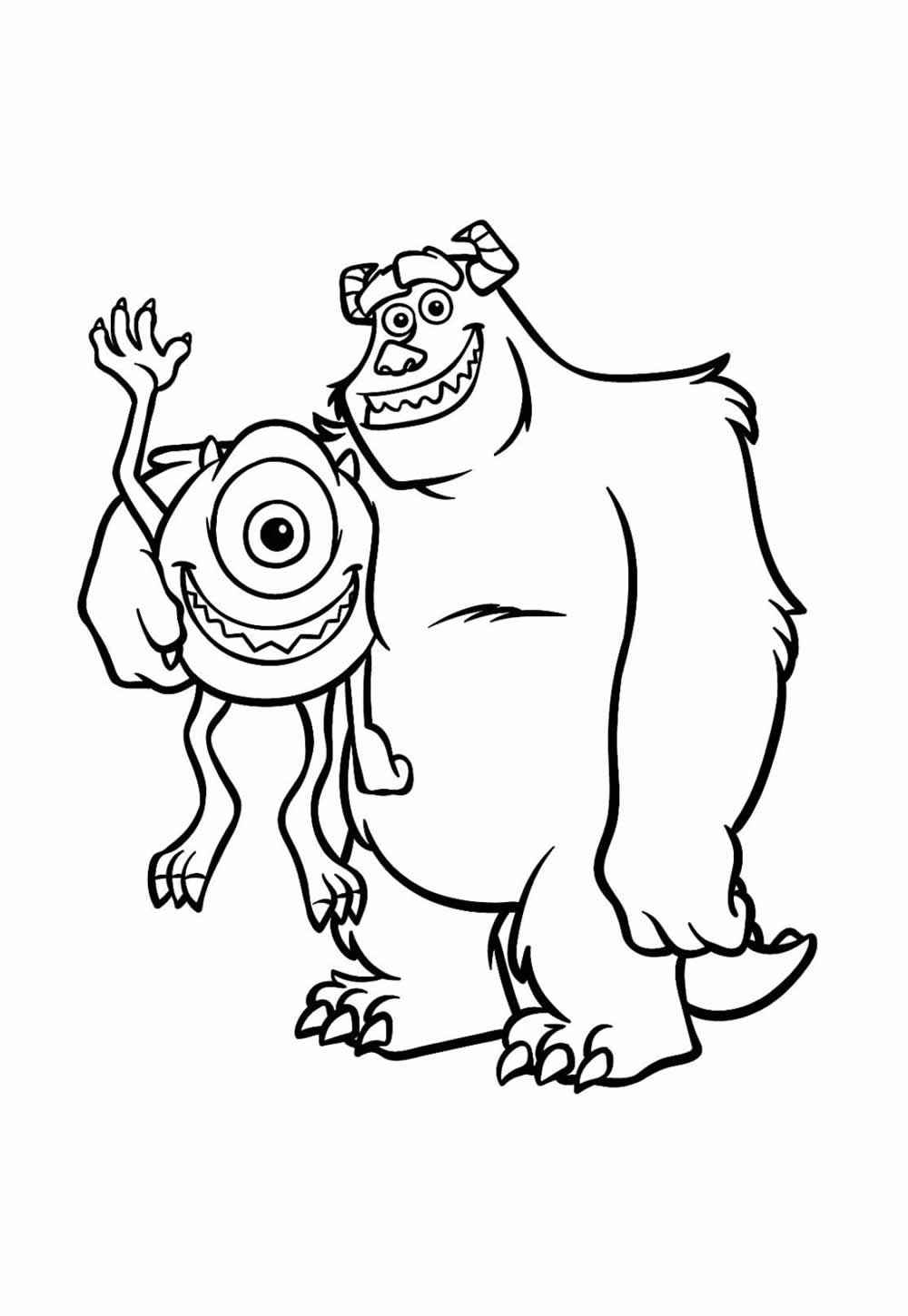 Desenho de Monstros Sa Desenho Colorir Imprimir 32