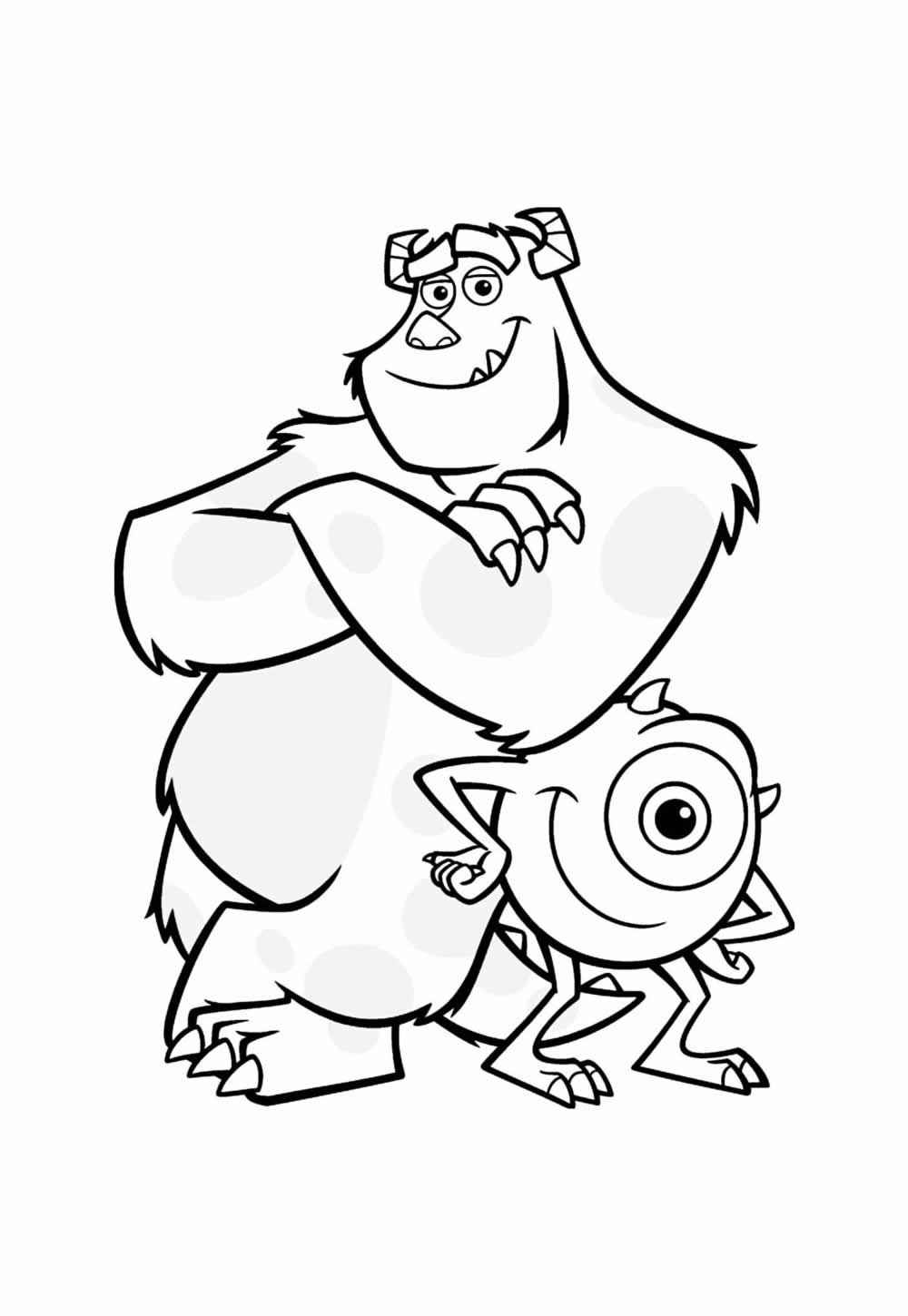 Desenho de Monstros Sa Desenho Colorir Imprimir 34