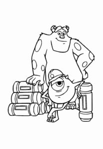 Desenho de Monstros Sa Desenho Colorir Imprimir 35