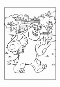 Desenho de Monstros Sa Desenho Colorir Imprimir 36