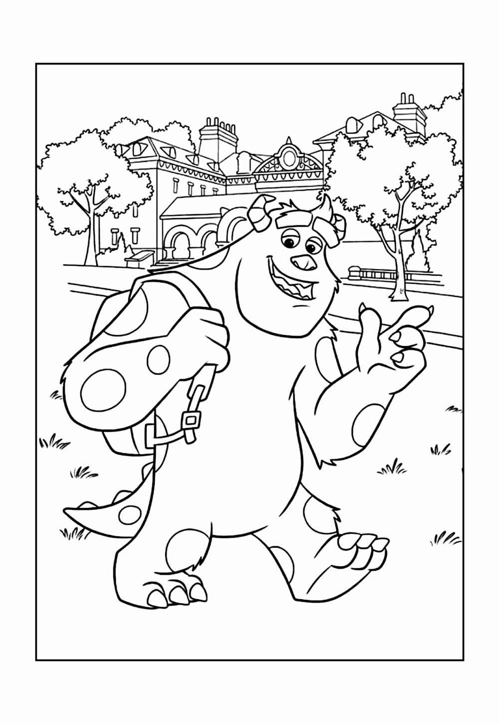 Desenho de Monstros Sa Desenho Colorir Imprimir 36