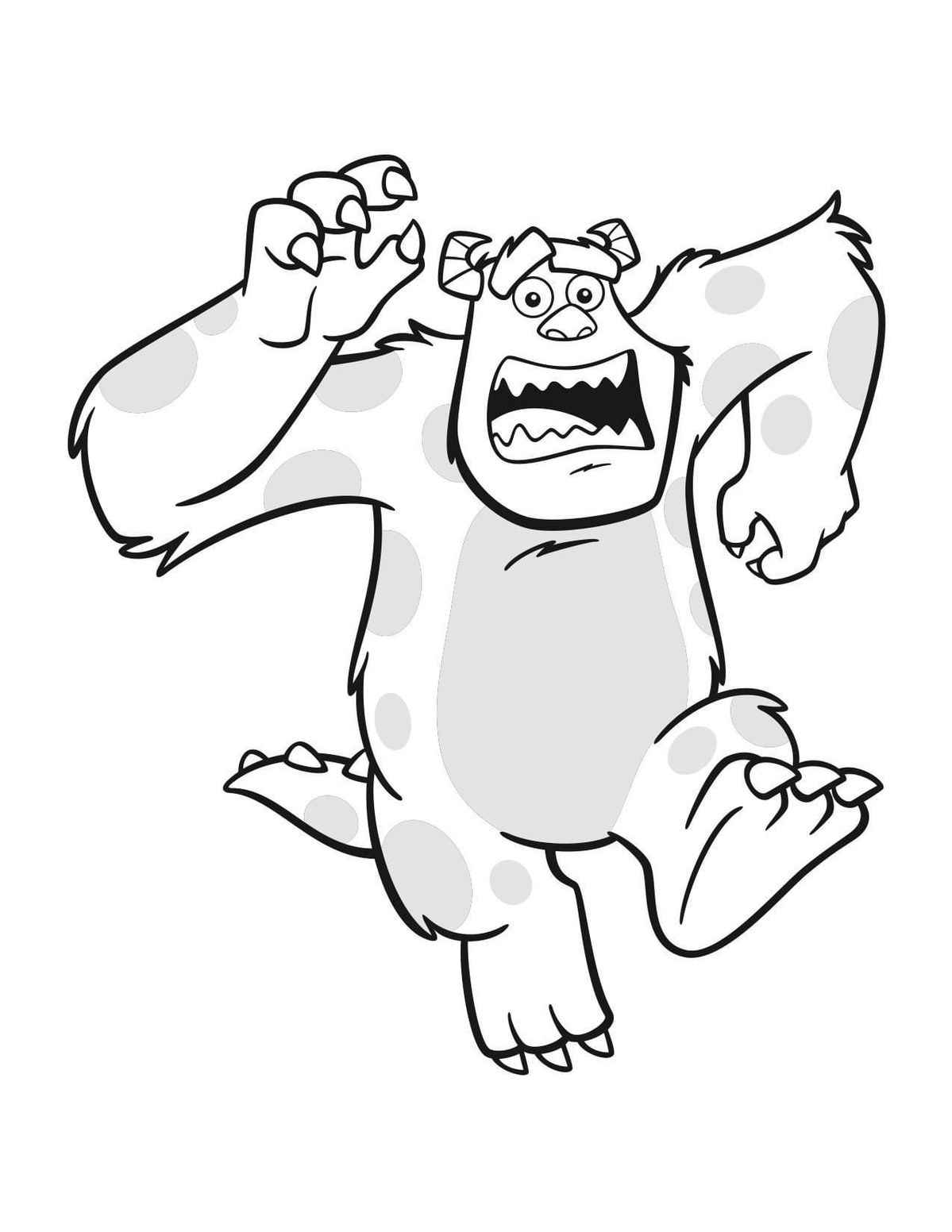 Desenho de Monstros Sa Desenho Colorir Imprimir 38