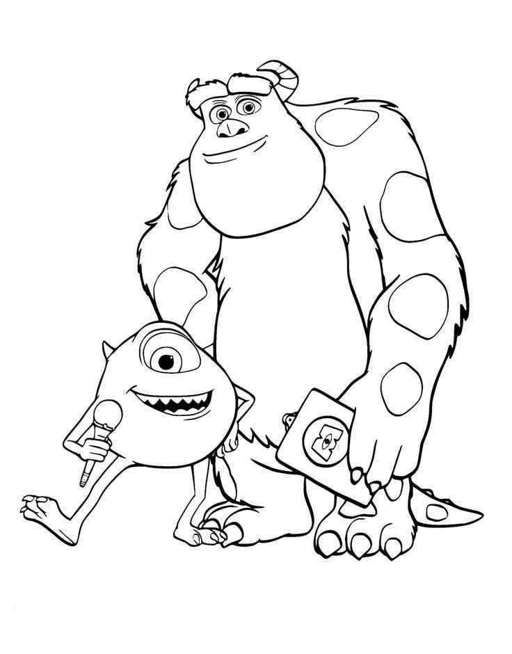 Desenho de Monstros Sa Desenho Colorir Imprimir 40