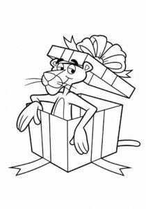 Desenho de Pantera Cor De Rosa Desenho Colorir Imprimir 17