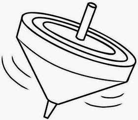 Desenho de Pião Desenho Colorir Imprimir 02