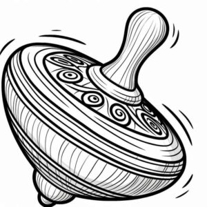 Desenho de Pião Desenho Colorir Imprimir 11