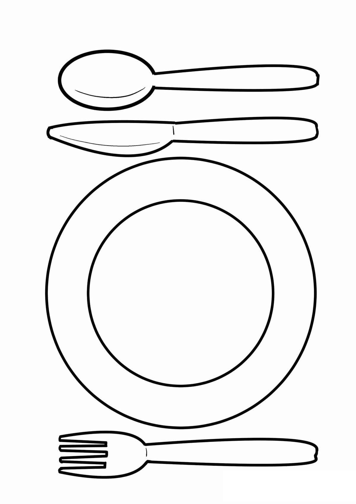 Desenho de Prato Desenho Colorir Imprimir 04