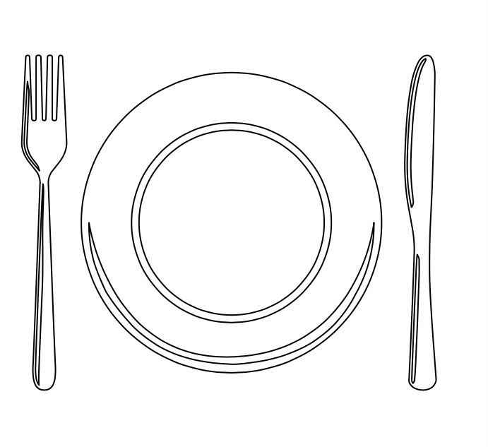Desenho de Prato Desenho Colorir Imprimir 09